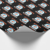 Papier Cadeau Coureur par temps froid - Courir est neige beaucou (Coin)