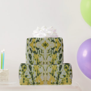 Papier Cadeau Courge jaune et verte