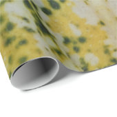 Papier Cadeau Courge jaune et verte (Coin rond)