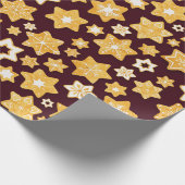 Papier Cadeau Couronne de biscuits de Noël avec Arrière - plan d (Coin)