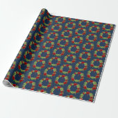 Papier Cadeau Couronne de fête (Déroulé)