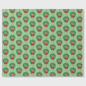 Papier Cadeau Couronne de Noël de Grinch | Max (Plat)