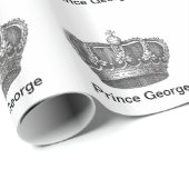 Papier Cadeau Couronne du roi (Coin rond)