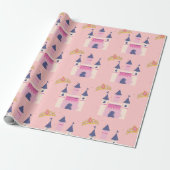 Papier Cadeau Couronne et château de princesse (Déroulé)