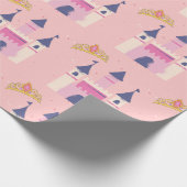 Papier Cadeau Couronne et château de princesse (Coin)