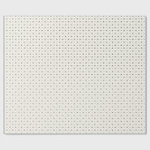 Papier Cadeau Couronne noire et crème sur toute l'impression (Plat)