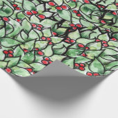 Papier Cadeau Couronne sacrée de Noël festive (Coin)