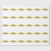 Papier Cadeau Couronne vintage (Plat)