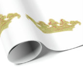 Papier Cadeau Couronne vintage (Coin rond)