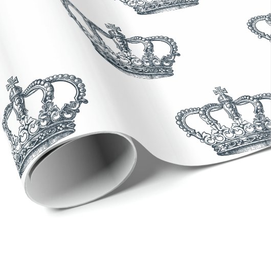 Papier Cadeau Couronnes (Coin rond)