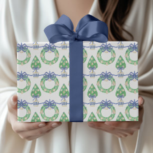 Papier Cadeau Couronnes et topiaires de huîtres côtières à l'aqu