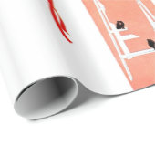 Papier Cadeau Couronnes suspendues (Coin rond)