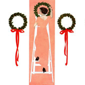 Papier Cadeau Couronnes suspendues