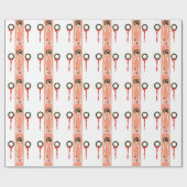 Papier Cadeau Couronnes suspendues (Plat)