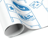 Papier Cadeau Courrier postal (Coin rond)