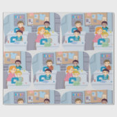 Papier Cadeau Cours de couture pour enfants Fun Crafting et appr (Plat)