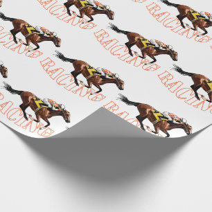 Papier Cadeau Course à cheval