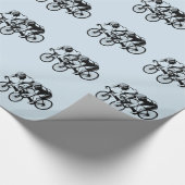 Papier Cadeau Course à vélo Silver Blue (Coin)