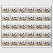 Papier Cadeau Course d'attelages SUPÉRIEURE (Plat)