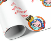 Papier Cadeau course de chevaux (Coin rond)