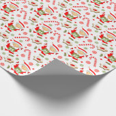 Papier Cadeau Course des filles piste et terrain (Coin)