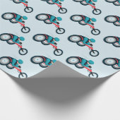 Papier Cadeau Course en fauteuil roulant (Coin)