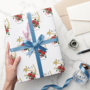 Papier Cadeau Course moderne Horse Derby & Boissons Fête équestr