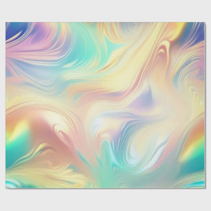 Papier Cadeau Courses abstraites rose bleu tendance