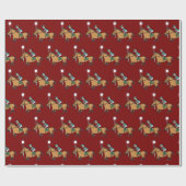 Papier Cadeau Courses de chevaux (Plat)