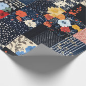 Papier Cadeau Courte classique patchwork - Botaniques audacieuse (Coin)