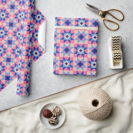Papier Cadeau Courte moderne en bloc étoilé (Artisanat)