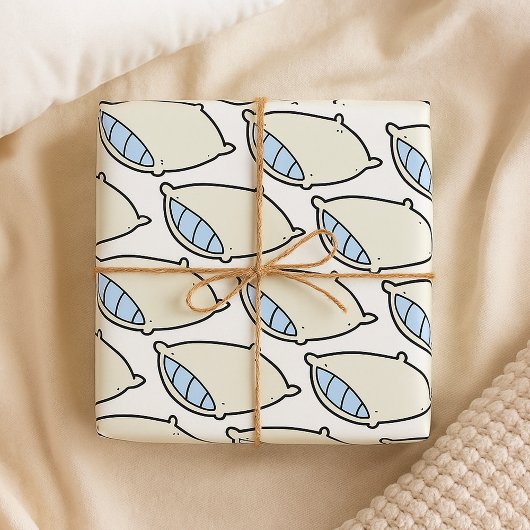 Papier Cadeau Coussin de dessin animé avec géant