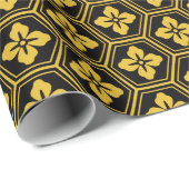 Papier Cadeau coussin de motif de kimono du Japon (Coin rond)