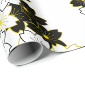 Papier Cadeau coussin de motif de kimono du Japon (Coin rond)