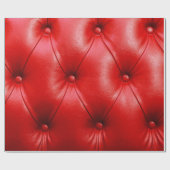 Papier Cadeau Coussin rouge texture cuir (Plat)