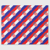 Papier Cadeau Coût bas ! Drapeau croate (Plat)