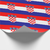 Papier Cadeau Coût bas ! Drapeau croate (Coin)