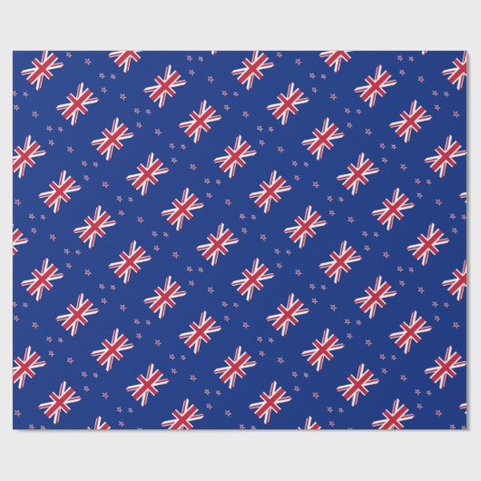 Papier Cadeau Coût bas ! Drapeau de la Nouvelle Zélande (Plat)