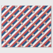 Papier Cadeau Coût bas ! Drapeau de la Serbie (Plat)