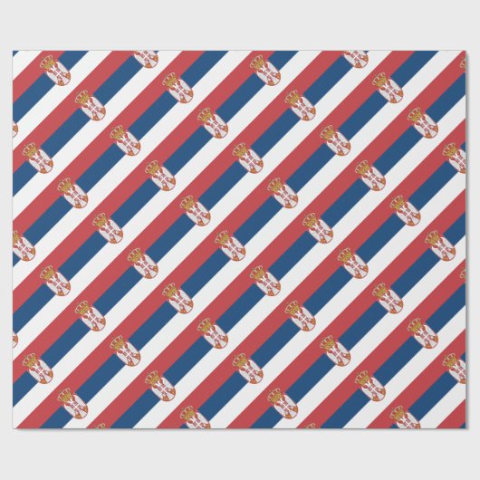 Papier Cadeau Coût bas ! Drapeau de la Serbie (Plat)