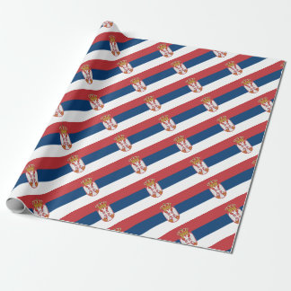 Papier Cadeau Coût bas ! Drapeau de la Serbie