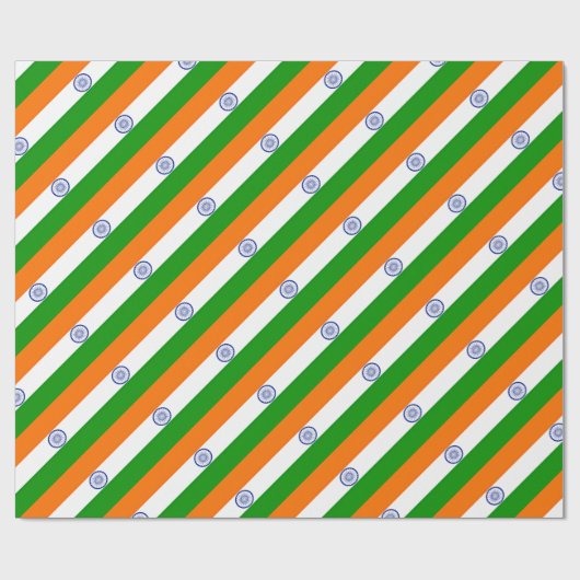 Papier Cadeau Coût bas ! Drapeau de l'Inde (Plat)