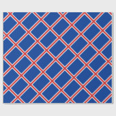Papier Cadeau Coût bas ! Drapeau de l'Islande (Plat)