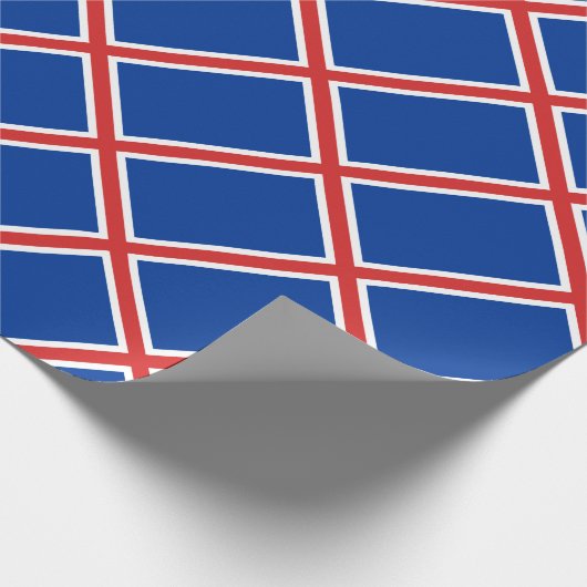Papier Cadeau Coût bas ! Drapeau de l'Islande (Coin)