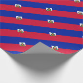 Papier Cadeau Coût bas ! Drapeau du Haïti (Coin)