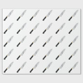 Papier Cadeau Couteau de chef (Plat)