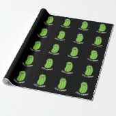 Papier Cadeau Coutecumber Funny Concomber Pun Dark BG (Déroulé)