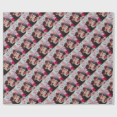 Papier Cadeau Coutume personnalisée de photo (Plat)