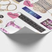 Papier Cadeau Couture Vintage personnalisée à plusieurs occasion (Coin)