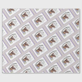 Papier Cadeau couverture de cheval ajouter une étiquette avec mo (Plat)